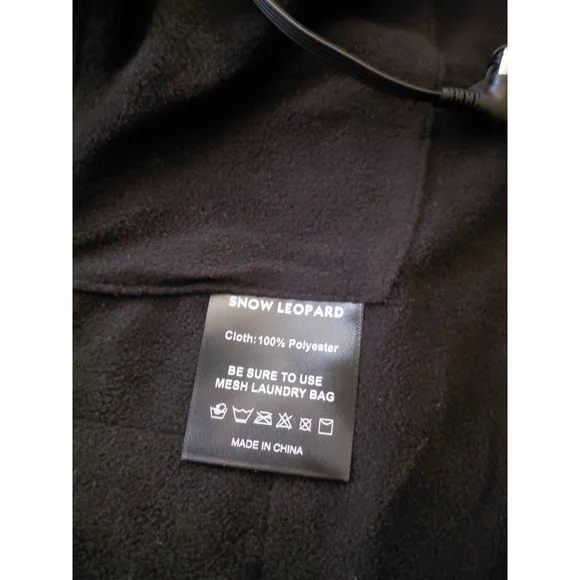 SNOW LEOPARD Heated Vest With Battery Polar Fleece Outdoor Unisex Medium NWT